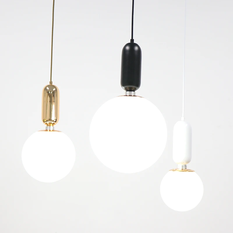 Modern Indoor Round Ball Pendant Light Bedroom Living Room Dining Room Decoration Lighting Milk Glass Lampshade E27 AC110V/220V
Modern Indoor Round Ball Pendant Light Bedroom Living Room Dining Room Decoration Lighting Milk Glass Lampshade E27 AC110V/220V