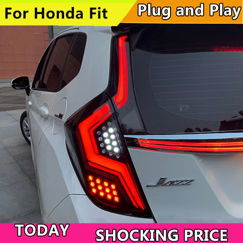Car Styling Case For HONDA Fit Taillights 2014-2018 LED Tail Light LED Rear Lamp DRL+Brake+Reversing+dynamic turn signal
Car Styling Case For HONDA Fit Taillights 2014-2018 LED Tail Light LED Rear Lamp DRL+Brake+Reversing+dynamic turn signal