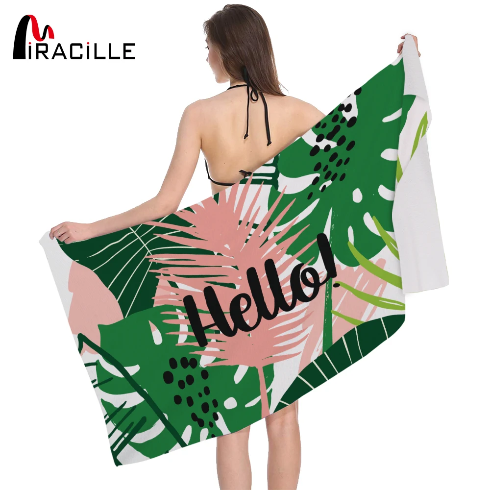 Miracille Green Leaves Bath Towel Tropic Plants Microfiber Beach Towel 3D Printed Towels Bathroom Rectangle Swimming Towel Soft
Miracille Green Leaves Bath Towel Tropic Plants Microfiber Beach Towel 3D Printed Towels Bathroom Rectangle Swimming Towel Soft