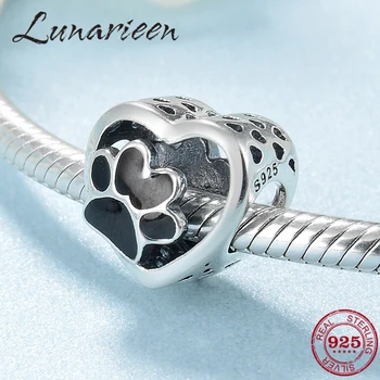 Authentic 925 Sterling Silver Dog Animal Footprint Cat Heart Beads Charm Fit Original Pandora Bracelet Bangles DIY Jewelry
Authentic 925 Sterling Silver Dog Animal Footprint Cat Heart Beads Charm Fit Original Pandora Bracelet Bangles DIY Jewelry