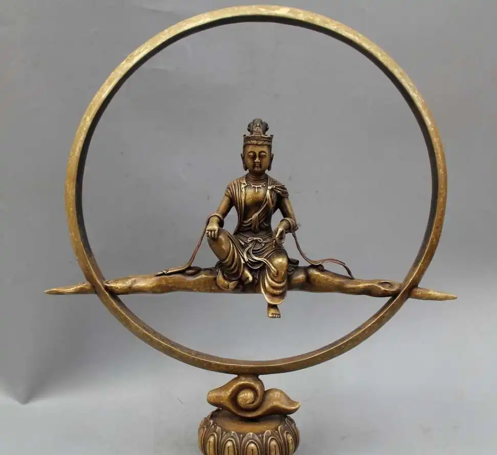 17" China Chinese Bronze Seat Free Kwan-yin Guan Yin Bodhisattva Goddess Statue
17" China Chinese Bronze Seat Free Kwan-yin Guan Yin Bodhisattva Goddess Statue