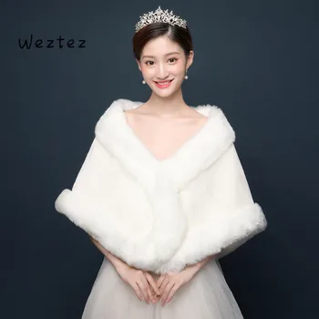 Bride Fur Shawl Wedding Jackets Wrap Bride Formal Dress Winter Cape For Bride Women Accessories PJ71
Bride Fur Shawl Wedding Jackets Wrap Bride Formal Dress Winter Cape For Bride Women Accessories PJ71