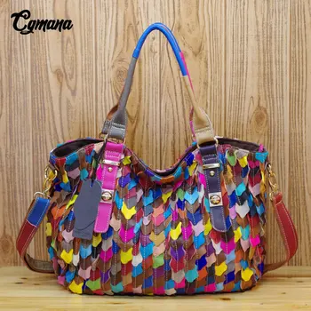 100% Genuine Leather Women Handbag 2019 Sheepskin Handbag Hit Color Mosaic Colorful Women Messenger Bag Casual Handbag Women bag
100% Genuine Leather Women Handbag 2019 Sheepskin Handbag Hit Color Mosaic Colorful Women Messenger Bag Casual Handbag Women bag
