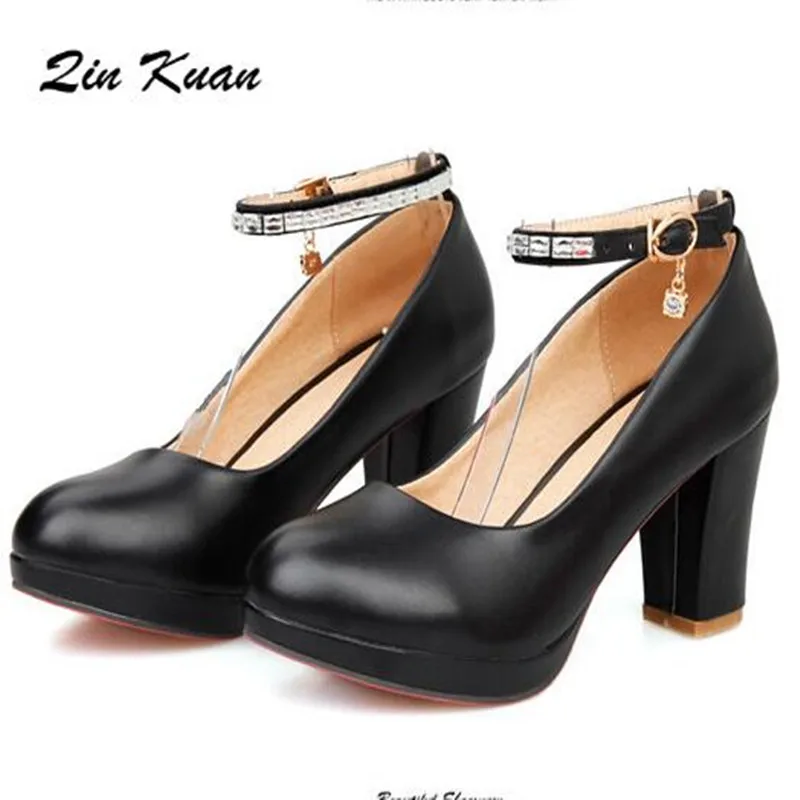 Ladies Spring Solid Color Round Toe Wedding High Heel Shoes Big Size 34-43 Woman Ankle Buckle Pumps Party Stilettos QKP0011A
Ladies Spring Solid Color Round Toe Wedding High Heel Shoes Big Size 34-43 Woman Ankle Buckle Pumps Party Stilettos QKP0011A