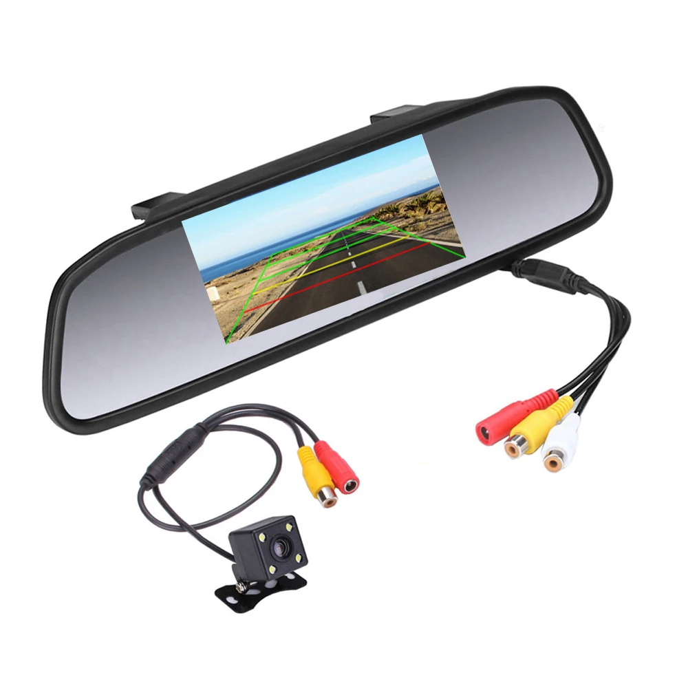 New CCD HD Waterproof Parking Monitors System 4 LED Night Vision Car Rear View Camera 4.3 inch Car Rearview Mirror Monitor
New CCD HD Waterproof Parking Monitors System 4 LED Night Vision Car Rear View Camera 4.3 inch Car Rearview Mirror Monitor