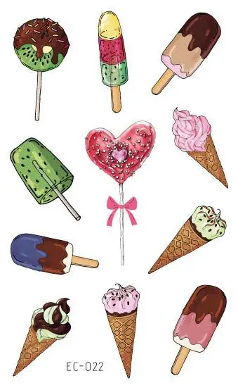 Waterproof Temporary Tatoo Sticker Kids Fake Tattoo Summer Fresh and Cool Ice Cream Tatouage Flash Tatto Tattoos For Children
Waterproof Temporary Tatoo Sticker Kids Fake Tattoo Summer Fresh and Cool Ice Cream Tatouage Flash Tatto Tattoos For Children