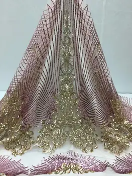 Pink Gold 3D Sequins Lace Fabric 2019 High Quality Mesh Embroidery Applique 3D Flower Tulle Nigerian Lace Fabrics For Bridal
Pink Gold 3D Sequins Lace Fabric 2019 High Quality Mesh Embroidery Applique 3D Flower Tulle Nigerian Lace Fabrics For Bridal