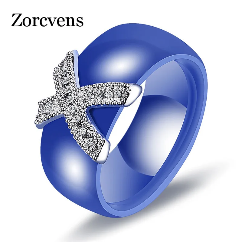 ZORCVENS 8mm White Black Ceramic Rings Plus Big Cubic Zirconia For Women Stainless Steel Wedding Ring Engagement Jewelry
ZORCVENS 8mm White Black Ceramic Rings Plus Big Cubic Zirconia For Women Stainless Steel Wedding Ring Engagement Jewelry