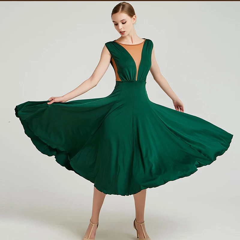 Ballroom Dance Dress Women Elegant Sleeveless Ballroom Waltz Dresses Spanish Flamenco Practice Performance Wear Ladies DN3270
Ballroom Dance Dress Women Elegant Sleeveless Ballroom Waltz Dresses Spanish Flamenco Practice Performance Wear Ladies DN3270