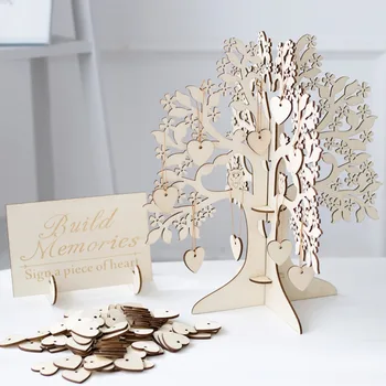 3D Wedding Guest Book Tree Visit Sign Guest Book Wooden Hearts Pendant Drop Ornaments for Wedding Party Decoration Supplies
3D Wedding Guest Book Tree Visit Sign Guest Book Wooden Hearts Pendant Drop Ornaments for Wedding Party Decoration Supplies