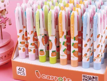 Account Pen Carrot Multicolor Press Ballpoint Pen 4 In 1 Color Cute Cartoon Pen School Prize Gift Student Ballpoint Pen 40pc/lot
Account Pen Carrot Multicolor Press Ballpoint Pen 4 In 1 Color Cute Cartoon Pen School Prize Gift Student Ballpoint Pen 40pc/lot