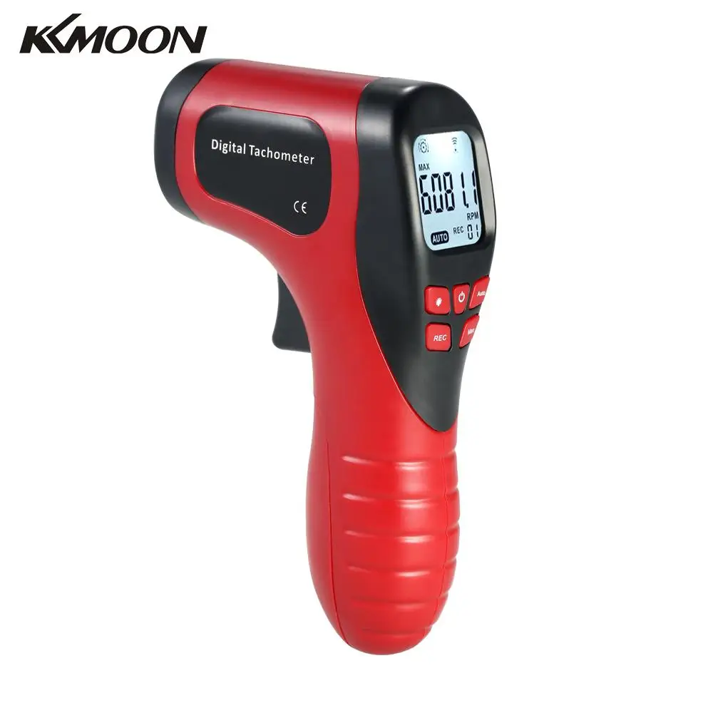 kkmoon Handheld Tachometer Non Contact Digital Laser Photo Tachometer Gun RPM Tach Tester Meter Speed Gauge
kkmoon Handheld Tachometer Non Contact Digital Laser Photo Tachometer Gun RPM Tach Tester Meter Speed Gauge
