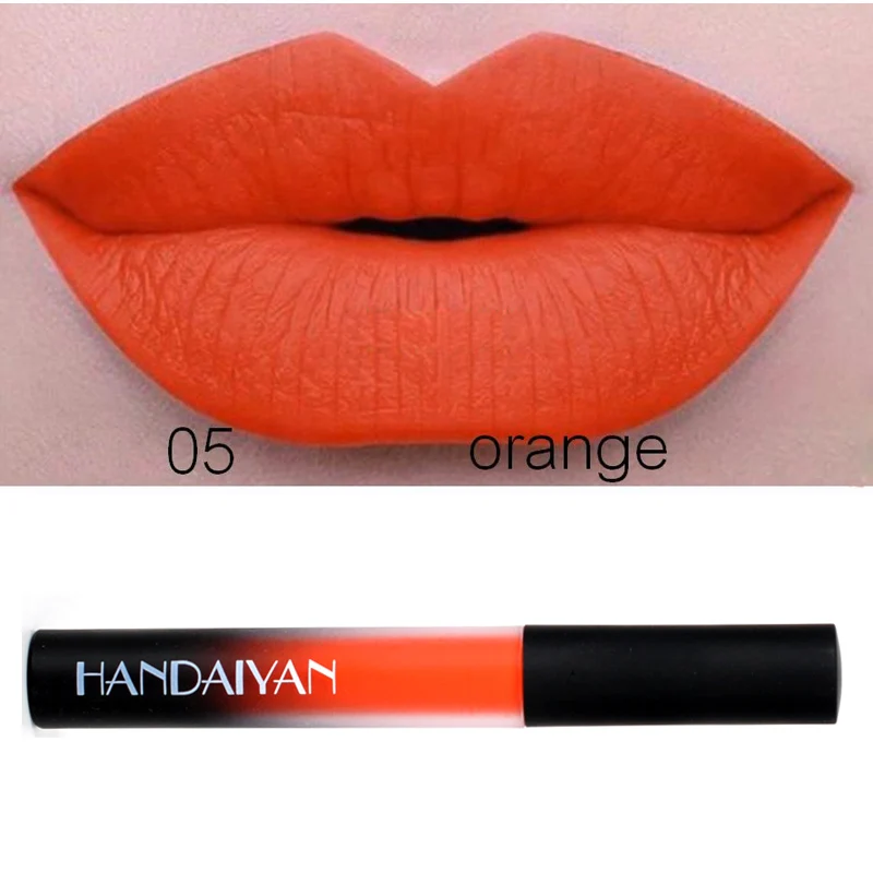 13 Colors Optional Liquid Matte Lipstick Velvet Lip Gloss Waterproof Orange Gothic Vampire Lip Gloss Cream Cosmetics
13 Colors Optional Liquid Matte Lipstick Velvet Lip Gloss Waterproof Orange Gothic Vampire Lip Gloss Cream Cosmetics