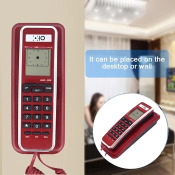 Wall Mount Call ID Corded Telephone with Redial Landline Telephone Extension Fixded Mini Phone for Home Hotel Office Red Black
Wall Mount Call ID Corded Telephone with Redial Landline Telephone Extension Fixded Mini Phone for Home Hotel Office Red Black