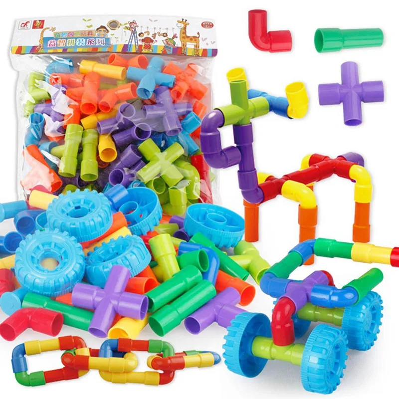 Baby Kids Early Educational Toy Pipeline Blocks DIY Creative Bricks Toys Pipe Interconnecting Blocks Training Family Game Toys
Baby Kids Early Educational Toy Pipeline Blocks DIY Creative Bricks Toys Pipe Interconnecting Blocks Training Family Game Toys