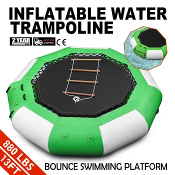 13Ft Inflatable Bounce Water Bouncer Trampoline Water Sport Jump Sport w/Ladder Selection Of Eco-Friendly 0.9mm PVC Tarpaulin
13Ft Inflatable Bounce Water Bouncer Trampoline Water Sport Jump Sport w/Ladder Selection Of Eco-Friendly 0.9mm PVC Tarpaulin