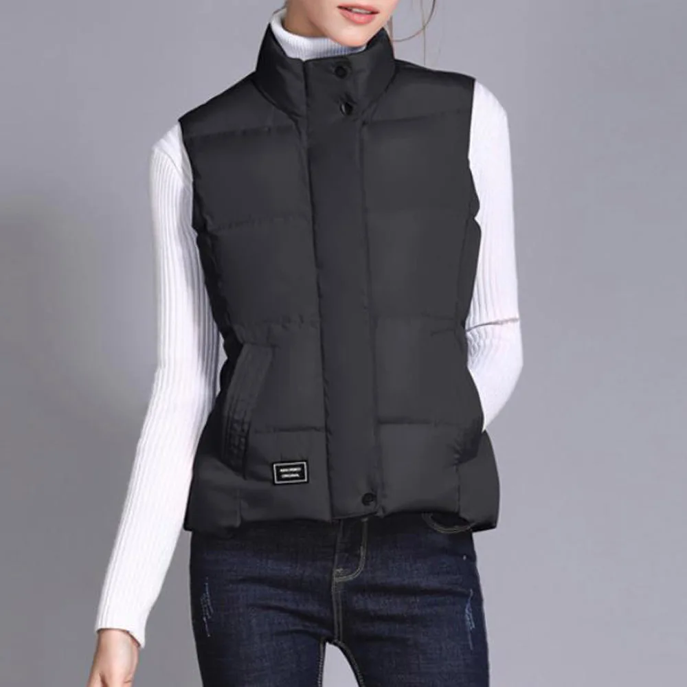 Women Plus Size Vest Jacket Gilet Femme Female Sleeveless Top Pocket Black Coat Autumn Winter Warm Cotton Padded Vest Waistcoat
Women Plus Size Vest Jacket Gilet Femme Female Sleeveless Top Pocket Black Coat Autumn Winter Warm Cotton Padded Vest Waistcoat