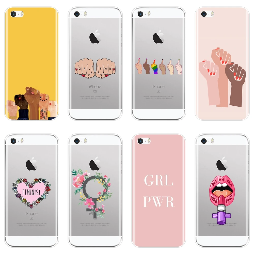 Phone Case For Apple iPhone 5C 5S SE 5 S Feminist Girl Power Women Heart Cartoon Soft Silicone Back Cover For iPhone 4S 4 S Case
Phone Case For Apple iPhone 5C 5S SE 5 S Feminist Girl Power Women Heart Cartoon Soft Silicone Back Cover For iPhone 4S 4 S Case
