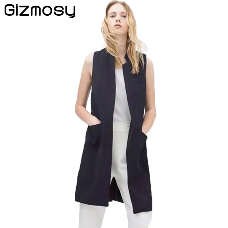 2019 Vest Appliques Spring Summer Vests Women Cotton Casual Vest Womens The Wind Long Solid Suit Collar Waistcoat SY178
2019 Vest Appliques Spring Summer Vests Women Cotton Casual Vest Womens The Wind Long Solid Suit Collar Waistcoat SY178