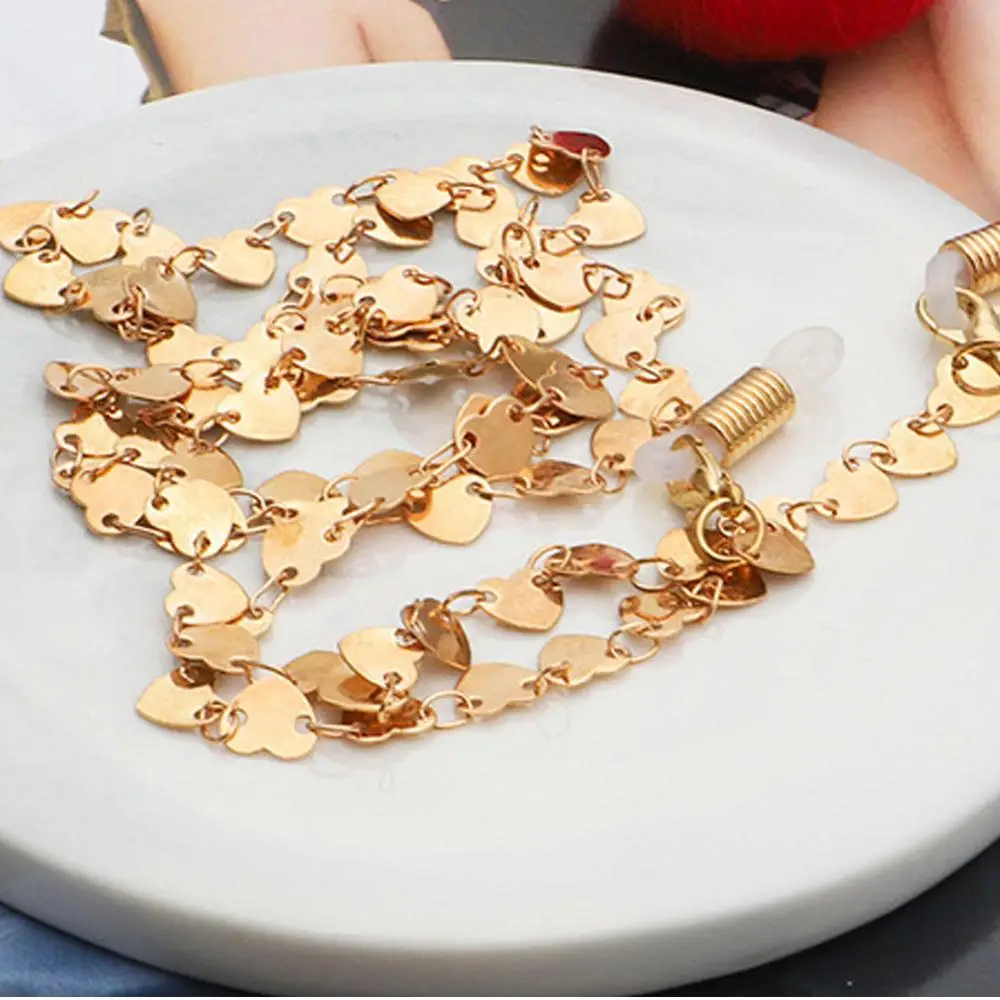 Reading Glasses Chain Fashion Sunglasses Holder Neck Strap Metal Glasses Rope Heart Necklace Lanyard
Reading Glasses Chain Fashion Sunglasses Holder Neck Strap Metal Glasses Rope Heart Necklace Lanyard