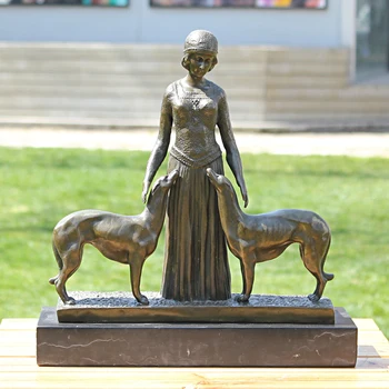 Beauty and the gentle shepherd dog bronze statue handicraft art bronze decoration decoration Home Furnishing Hotel
Beauty and the gentle shepherd dog bronze statue handicraft art bronze decoration decoration Home Furnishing Hotel