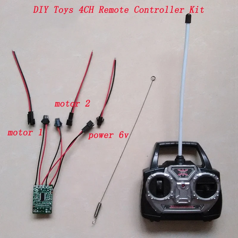 1set DIY Model Toys Radio Controlling System Parts 4CH Remote Controller Transmitter 6V Receiver Board with Antenna Controlled
1set DIY Model Toys Radio Controlling System Parts 4CH Remote Controller Transmitter 6V Receiver Board with Antenna Controlled