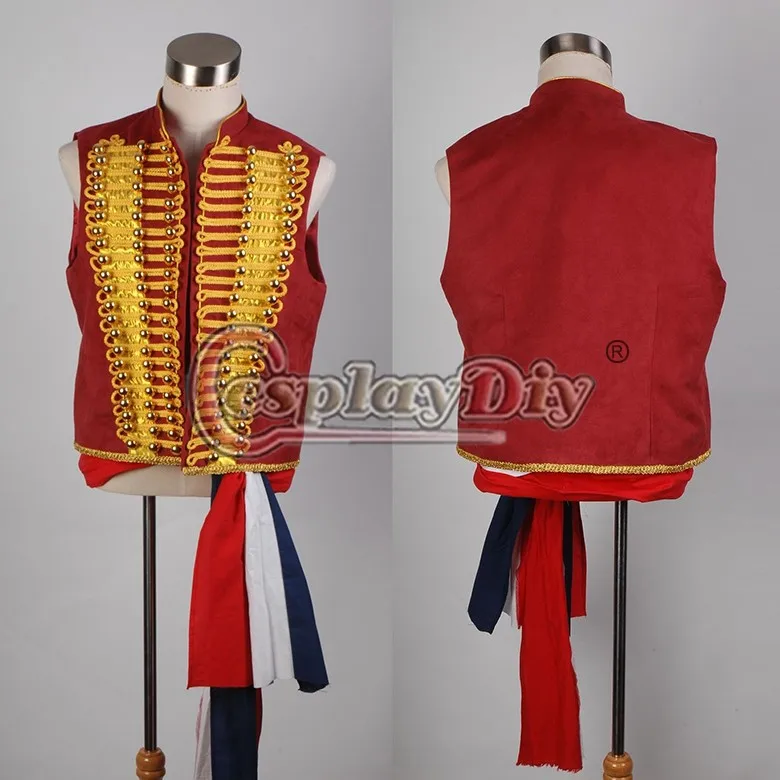 Cosplaydiy Musical Les Miserables Enjolras Cosplay Costume Vest Coat Jacket For Men Halloween Party Opera Stage suit Custom Made
Cosplaydiy Musical Les Miserables Enjolras Cosplay Costume Vest Coat Jacket For Men Halloween Party Opera Stage suit Custom Made