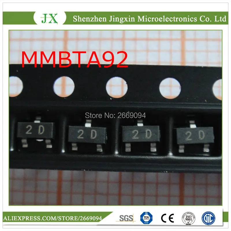 100pcs free shipping MMBTA92LT1G 2D MMBTA92 SOT23-3 Bipolar Transistors - BJT 500mA 300V PNP
100pcs free shipping MMBTA92LT1G 2D MMBTA92 SOT23-3 Bipolar Transistors - BJT 500mA 300V PNP