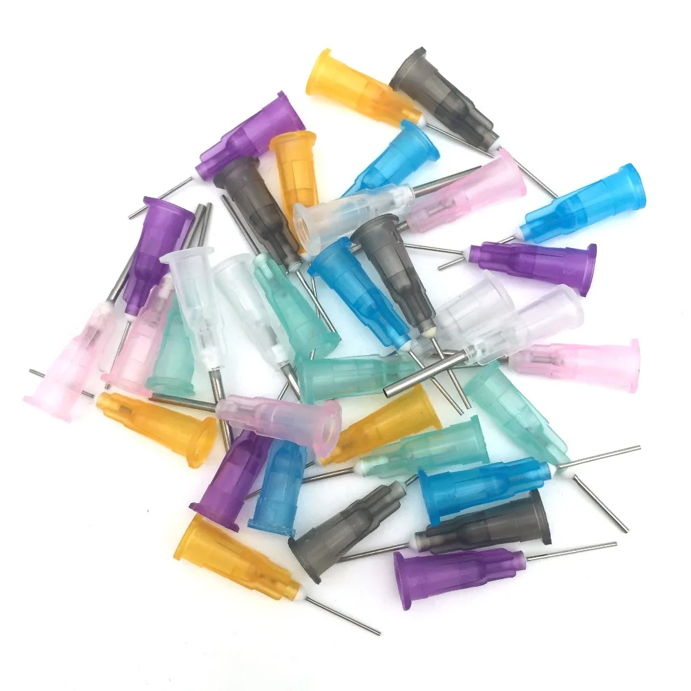 35pcs Dispensing Tips Liquid Dispenser Syringe Needles Tips 16GA,18GA,21GA,22GA,23GA,24GA,25GA Gauge for Tips Glue Dispensing
35pcs Dispensing Tips Liquid Dispenser Syringe Needles Tips 16GA,18GA,21GA,22GA,23GA,24GA,25GA Gauge for Tips Glue Dispensing