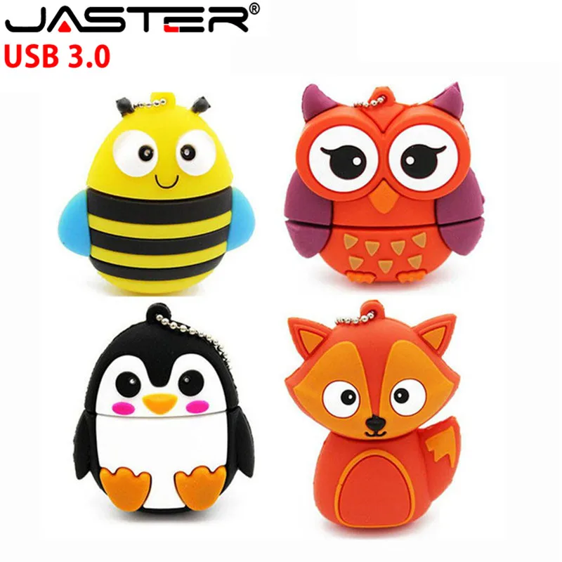 JASTER USB 3.0 HOT penguin owl fox pen drive cartoon usb flash drive pendrive 4GB 16GB 32GB 64GB U disk animal memory stick gift
JASTER USB 3.0 HOT penguin owl fox pen drive cartoon usb flash drive pendrive 4GB 16GB 32GB 64GB U disk animal memory stick gift