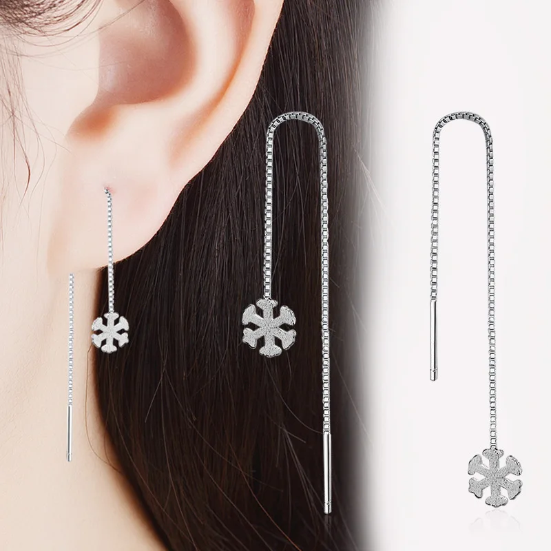 2018 fashion Luxury boho 925 Sterling Sliver snowflower Dangle earrings Vintage long tassels drop Earring for women Jewelry
2018 fashion Luxury boho 925 Sterling Sliver snowflower Dangle earrings Vintage long tassels drop Earring for women Jewelry