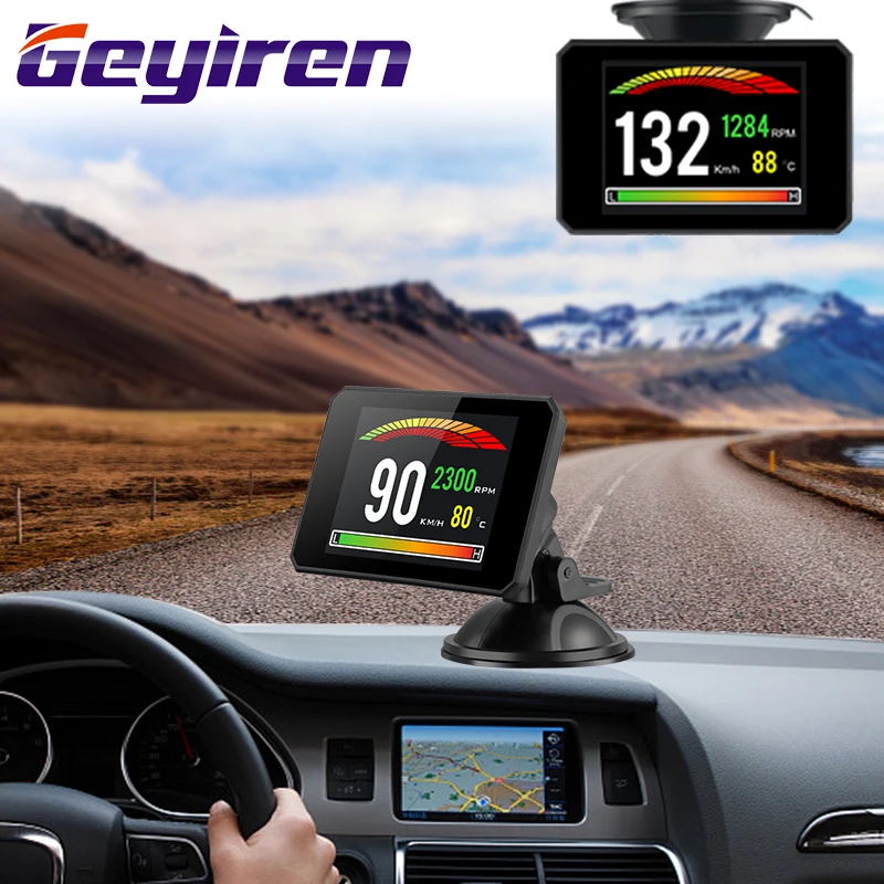 GEYIREN Newest P16 OBD Head Up Display speedmeter Windscreen Projector OBD II EUOBD smart digital Computer LED Display universal
GEYIREN Newest P16 OBD Head Up Display speedmeter Windscreen Projector OBD II EUOBD smart digital Computer LED Display universal