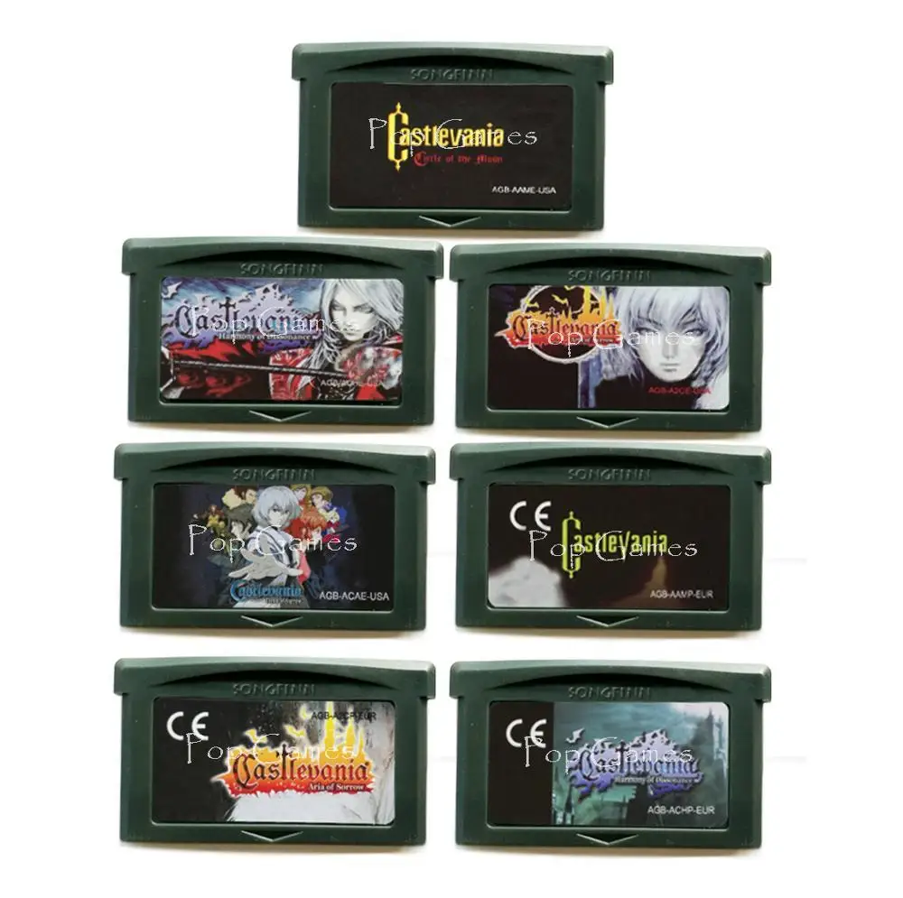 Castlevania Series English or Spanish for 32 Bit Video Game Cartridge Console Card Handheld
Castlevania Series English or Spanish for 32 Bit Video Game Cartridge Console Card Handheld
