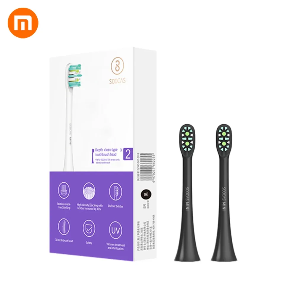 HOT Original Xiaomi Mijia Soocare 2PCS Replacement Sonic Electric Toothbrush Head For Soocas X3 X1 Brush Head
HOT Original Xiaomi Mijia Soocare 2PCS Replacement Sonic Electric Toothbrush Head For Soocas X3 X1 Brush Head