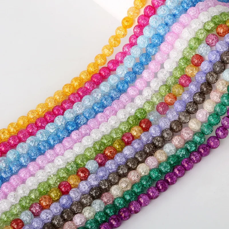 Hot Sale AAA High Quality Cracked Glass Crystal Round Loose Spacer Beads For DIY Necklace & Bracelet & DIY Jewelry Making
Hot Sale AAA High Quality Cracked Glass Crystal Round Loose Spacer Beads For DIY Necklace & Bracelet & DIY Jewelry Making