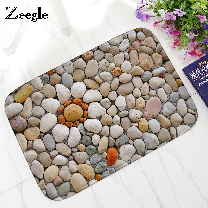 Zeegle Floor Mat 3D Stone Printed Entrance Door Mat Bathroom Carpet Foot Pad For Hallway Kitchen Area Rug Toilet Rugs
Zeegle Floor Mat 3D Stone Printed Entrance Door Mat Bathroom Carpet Foot Pad For Hallway Kitchen Area Rug Toilet Rugs