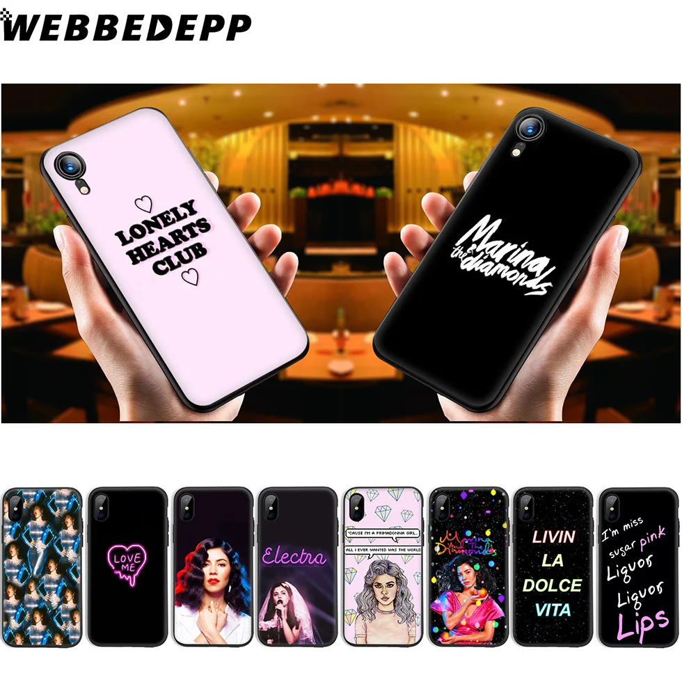 WEBBEDEPP Marina Singer Soft Silicone Case for iPhone 11 Pro Xr Xs Max X or 10 8 7 6 6S Plus 5 5S SE Case 8 Plus
WEBBEDEPP Marina Singer Soft Silicone Case for iPhone 11 Pro Xr Xs Max X or 10 8 7 6 6S Plus 5 5S SE Case 8 Plus