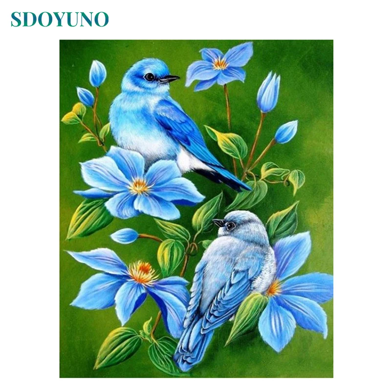 SDOYUNO Frame Blue Birds Flowers DIY Painting By Numbers Modern Home Wall Art Picture Acrylic Paint By Numbers Unique Gift Art
SDOYUNO Frame Blue Birds Flowers DIY Painting By Numbers Modern Home Wall Art Picture Acrylic Paint By Numbers Unique Gift Art