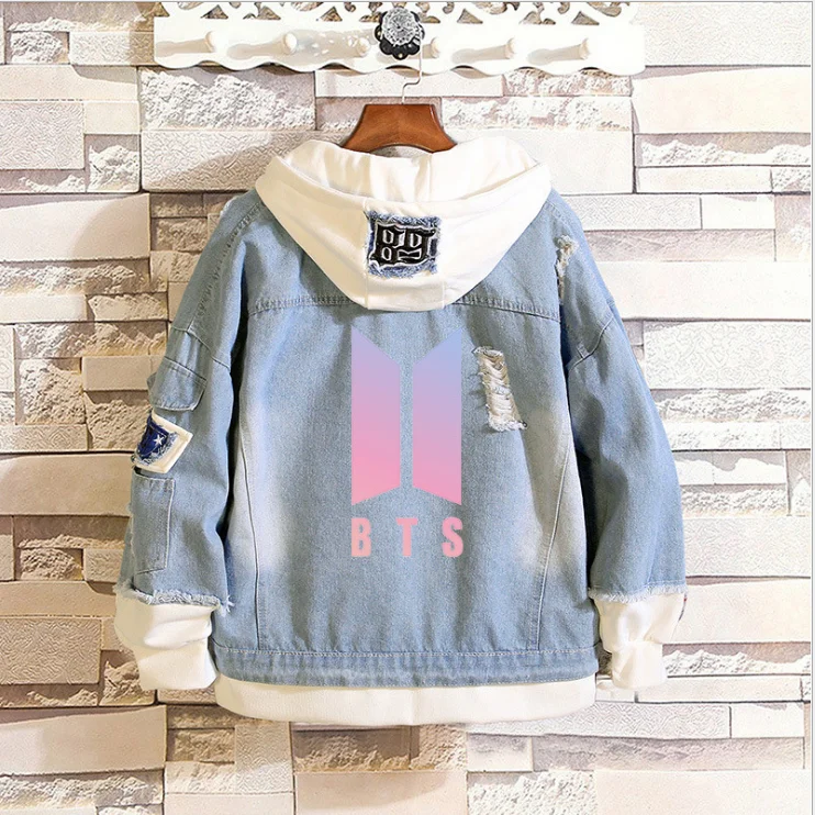 Fan Loose denim jacket men & women High Street denim jacket V and jimin Kpop army Hip Hop Female Fans Clothes denim jacket
Fan Loose denim jacket men & women High Street denim jacket V and jimin Kpop army Hip Hop Female Fans Clothes denim jacket