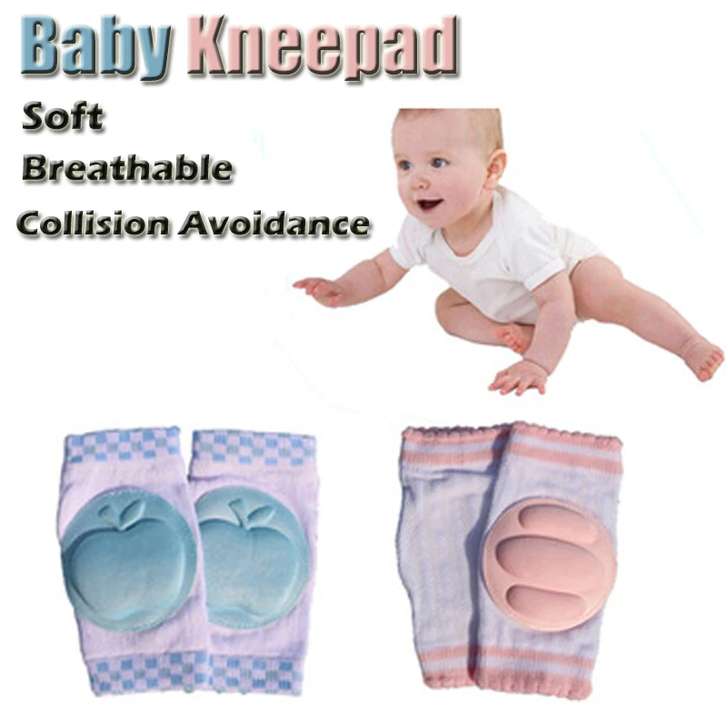 

Free Ship 5 Pair/Lot Harnesses Leashes Baby Kneepad Cozy Cotton Mesh Breathable Sponge Child Crawling Learning To Walk Knee Pads