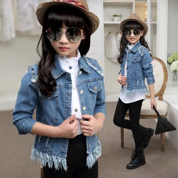 Girls Denim Jacket Spring 2019 Rivet Jackets Toddler Kids Cotton Blue Tops Solid Coats for Teenagers Children Clothes 5 6 8 12Y
Girls Denim Jacket Spring 2019 Rivet Jackets Toddler Kids Cotton Blue Tops Solid Coats for Teenagers Children Clothes 5 6 8 12Y