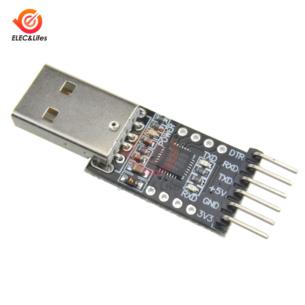 

USB wireless transceiver CP2102 USB 2.0 to TTL UART Module 6Pin Serial Converter board STC Replace FT232 3.3V volatge regulator