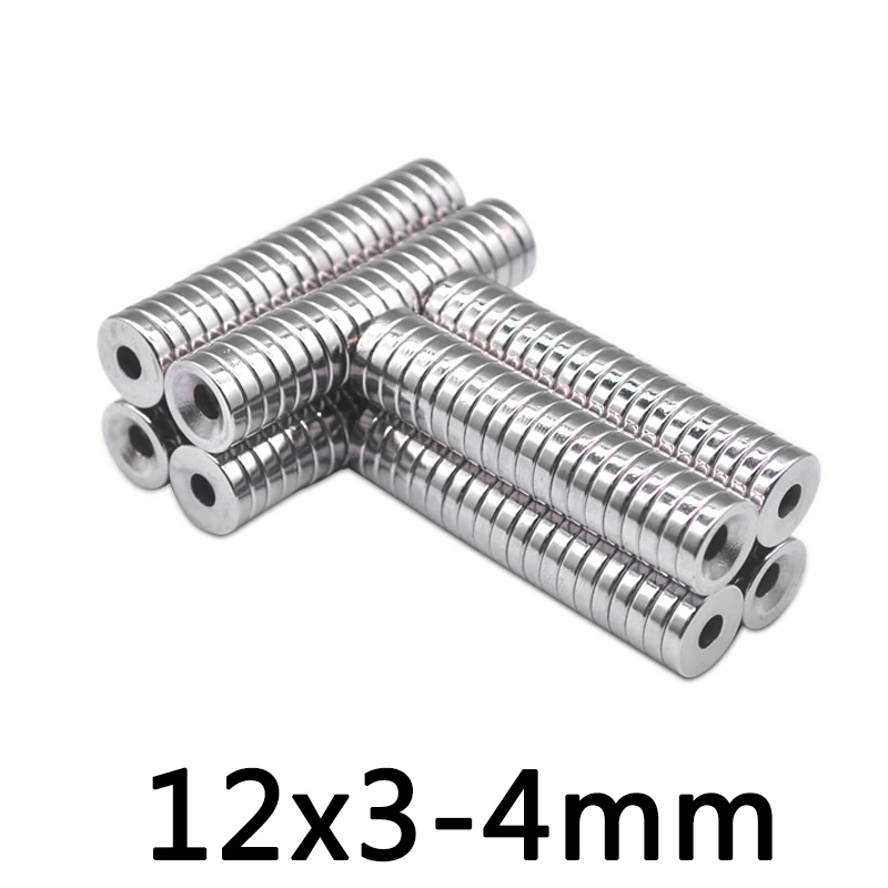 10/20/30pcs 12x3 hole 4MM Ring Round Neodymium Magnets With Hole NEW 12*3-4 Powerful Magnetic 12x3-4 Countersunk Strong
10/20/30pcs 12x3 hole 4MM Ring Round Neodymium Magnets With Hole NEW 12*3-4 Powerful Magnetic 12x3-4 Countersunk Strong