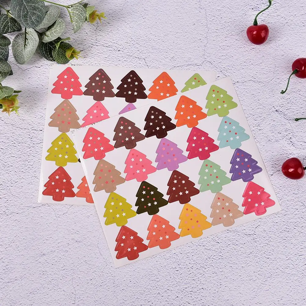 100pcs/5 sheets Colorful Christmas tree design package label DIY Multifunction Seal Sticker Gift
100pcs/5 sheets Colorful Christmas tree design package label DIY Multifunction Seal Sticker Gift