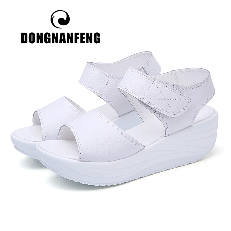 DONGNANFENG Women's Mother Ladies Female Genuine Leather Shoes Sandals Woman Platform Hook Loop Casual Summer Cool Beach AM-9018
DONGNANFENG Women's Mother Ladies Female Genuine Leather Shoes Sandals Woman Platform Hook Loop Casual Summer Cool Beach AM-9018