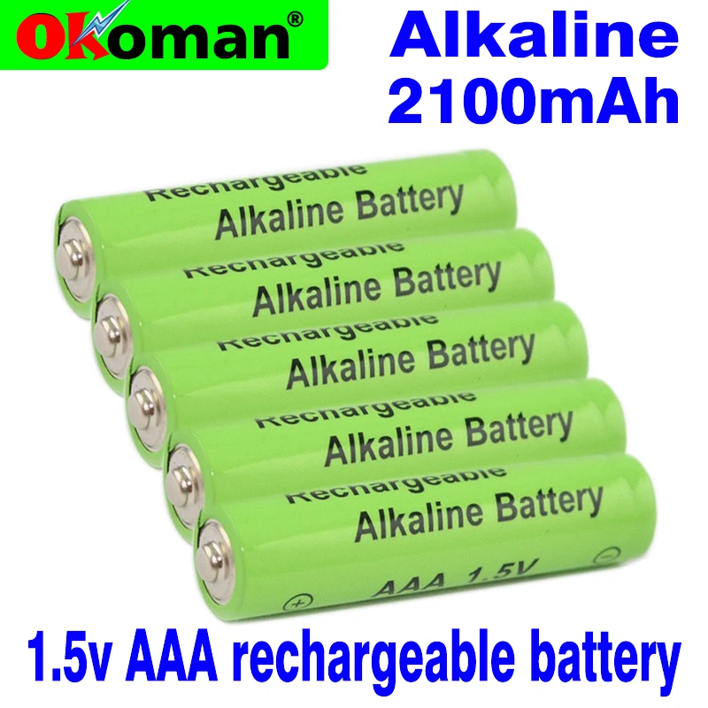 4~20 pcs New Brand AAA Battery 2100mah 1.5V Alkaline AAA rechargeable battery for Remote Control Toy light Batery
4~20 pcs New Brand AAA Battery 2100mah 1.5V Alkaline AAA rechargeable battery for Remote Control Toy light Batery