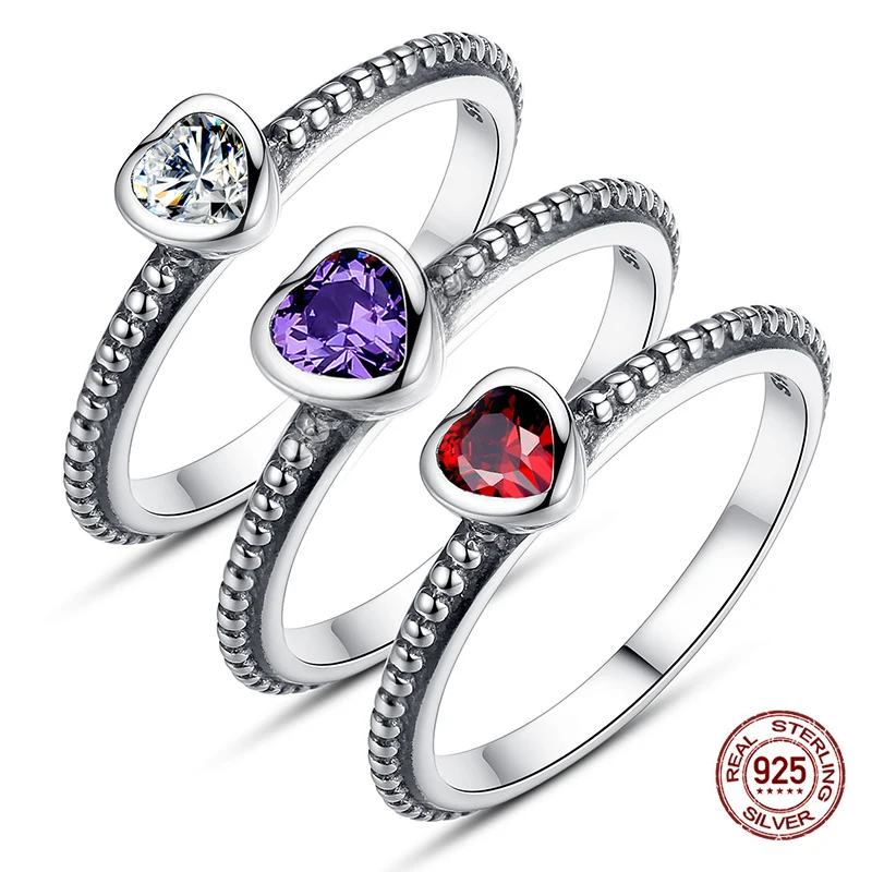 3 Colors Real Authentic 100% 925 Sterling Silver Wedding Ring With Cubic Zirconia Hearts Compatible With Original Fine Jewelry
3 Colors Real Authentic 100% 925 Sterling Silver Wedding Ring With Cubic Zirconia Hearts Compatible With Original Fine Jewelry