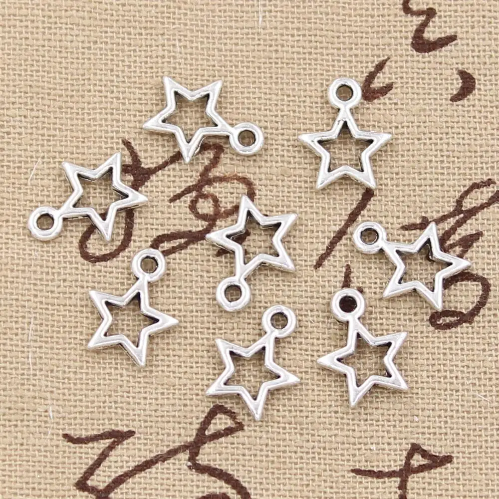 50pcs Charms star pentagram 13x10mm handmade Craft pendant making fit,Vintage Tibetan Silver,DIY for bracelet necklace
50pcs Charms star pentagram 13x10mm handmade Craft pendant making fit,Vintage Tibetan Silver,DIY for bracelet necklace