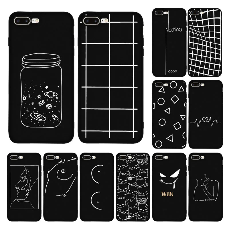 Soft TPU cover for iphone 5s 6 6 7 8 Fashion Cute Cartoon Love Heart Soft TPU Black Capa For iPhone 6plus 7plus 8plus
Soft TPU cover for iphone 5s 6 6 7 8 Fashion Cute Cartoon Love Heart Soft TPU Black Capa For iPhone 6plus 7plus 8plus