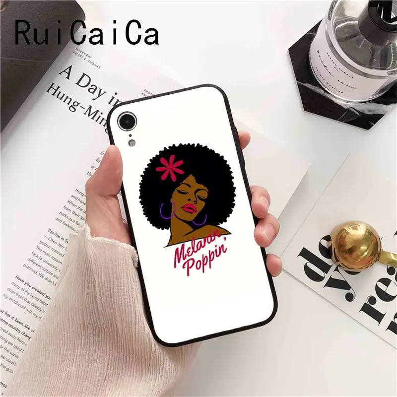 Melanin Poppin Queen Afro Black Girl Magic rock
